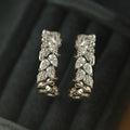 Korean Style Refined Water Drop C-Shaped Leaf Earrings For Women Fashion Plant Theme Ear Jewelry view 3
