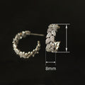 Korean Style Refined Water Drop C-Shaped Leaf Earrings For Women Fashion Plant Theme Ear Jewelry view 4