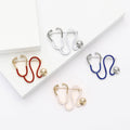 Creative Alloy Enamel Stethoscope Brooch Pin For Medical Apparel view 1
