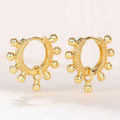 French Minimalist Bell Drop Hoop Earrings, European American Sweet Fashion Ear Jewelry For Women view 2