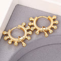 French Minimalist Bell Drop Hoop Earrings, European American Sweet Fashion Ear Jewelry For Women view 3
