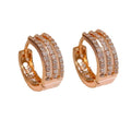 Micro Paved Multi Layer Line Earrings, Hollow Design Classic Versatile Queen Style Ear Cuffs view 4