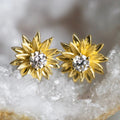 Dubai Luxury Daisy Flower Stud Earrings, Delicate Small Fashion Night Market Ear Jewelry view 3