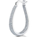 European American Fashion Hoop Ear Cuffs, Simulated Diamond Street Style Runway Earrings view 1