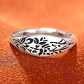 Simple Creative Floral Metal Ring For Women, Fashion Cross Border Trend Jewelry Accessory view 5
