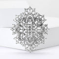 Alloy Rhinestone Brooch Luxury Palace Style Lapel Pin For Dresses view 1