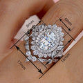 Luxury Crown Couple Matching Rings, European American Fashion Bridal Ring Set For Women view 4