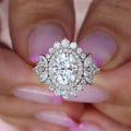 Luxury Crown Couple Matching Rings, European American Fashion Bridal Ring Set For Women view 2