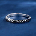 Vintage Carved Floral Vine Ring Antique Finish European Cross Border Fashion Finger Jewelry view 3