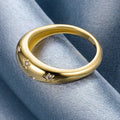 European American Trendy Five Point Star Ring For Women Minimalist Fashion Finger Jewelry view 2