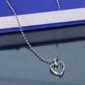 Korean Colorful Bead Smiley Heart Double Layer Pendant Necklace, Niche Beaded Choker Jewelry view 3