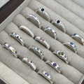 Silver Metal Hollow Wave Geometric Open Ring For Women view 3