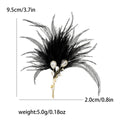 Copper Zircon Feather Bouquet Brooch Pin For Women's Apparel Decoration view 6