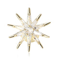 Copper Zircon Eight Point Star Brooch Pin For Dress And Cardigan view 5