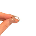 Gold Plated Copper Zircon Nail Open Ring, Korean Geometric Statement Ring For Women view 5