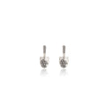 Elegant Shovel Shape Alloy Studs With Sparkling Rhinestone Inlaid Creative Minimalist Women's Earrings view 5