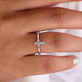 Trendy Micro Pave Zircon Ring For Women, Niche Sweet Fashion Finger Jewelry In European Style view 3