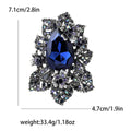 Alloy Crystal Glass Vintage Brooch Pin For Cardigans And Shawls view 6