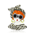 Acrylic Sunglasses Girl Brooch For Women Suit And Cardigan Decoration view 5
