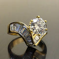 European Geometric Trapezoid Square Ring, Irregular Fashion Personality Index Finger Jewelry view 3