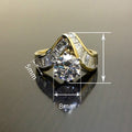 European Geometric Trapezoid Square Ring, Irregular Fashion Personality Index Finger Jewelry view 4