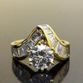 European Geometric Trapezoid Square Ring, Irregular Fashion Personality Index Finger Jewelry view 2
