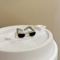 Y2K Sweet Cool Alloy Enamel Sunglasses Open Ring Korean Geometric Fashion Finger Jewelry view 3