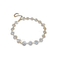 Light Luxury Alloy Necklace With Sparkling Square And Round Colorful Rhinestone French Minimalist Choker view 5