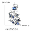Alloy Rhinestone Phoenix Brooch Pin For Women's Suit And Coat view 6