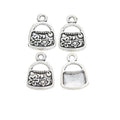 Zinc Alloy Handbag Charm Pendant No.803669 for DIY Necklace Bracelet Jewelry Making view 2