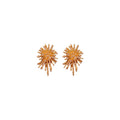 Light Luxury Copper Star Firework Zircon Stud Earrings With Silver Pins view 5