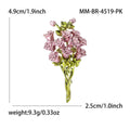 Alloy Enamel Rose Bouquet Brooch Pin For Elegant Women Apparel view 6