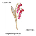 Alloy Rhinestone Wheat Brooch Pin For Women Coat Suit Decoration view 6
