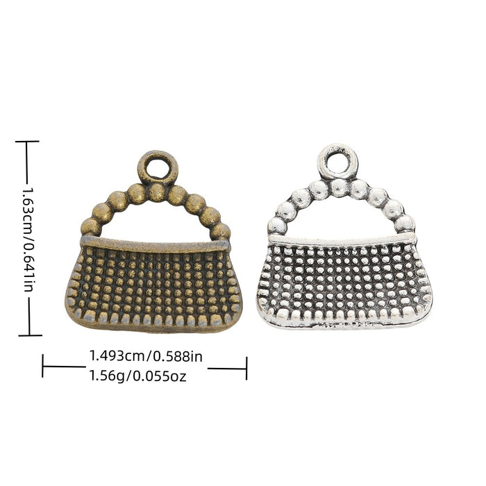 Zinc Alloy Handbag Charm Pendant No.586954 for DIY Necklace Bracelet Jewelry Making