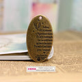 Alloy Oval Letter Charm Pendant 35x20mm for DIY Jewelry