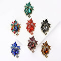 Alloy Rhinestone Bauhinia Flower Brooch Pin For Women's Clothing view 1