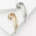 Alloy Rhinestone Feather Brooch Pin For Women's Suits And Coats view 1