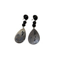 New Chinese Style Faux Pearl Teardrop Tassel Drop Earrings With Silver Pin view 5