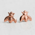 Realistic Cute Bee Stud Earrings For Women, Minimalist Fashion Jewelry Accessory Gift view 7