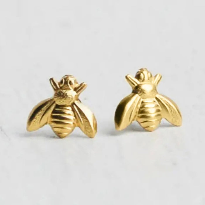 Realistic Cute Bee Stud Earrings For Women, Minimalist Fashion Jewelry Accessory Gift
