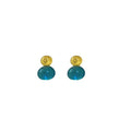Dopamine Color Contrast Translucent Resin Gourd Stud Earrings, Korean Fresh Geometric Jewelry view 5