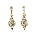 Geometric Design Drop Earrings For Women French Simple Round Zircon Dangle Earrings Fashion Jewelry view 5