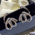 Line Wrapped Zircon Stud Earrings For Women, Niche Design Fashion Trend Ear Jewelry view 2