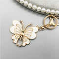 Enamel Butterfly Keychain Rhinestone Metal Insect Bag Charm view 7