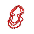 French Light Luxury Extra Long Layered Faux Pearl Round Bead Collarbone Necklace view 5