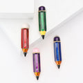 Alloy Enamel Pencil Brooch For Suits Cardigans And Apparel view 1