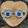 New Luxury Round Stud Earrings With Imitation Diamond Inlay Classic Lightweight Jewelry view 4