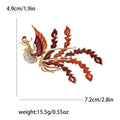 Alloy Enamel Phoenix Brooch For Women's Suits Shawls And Apparel view 4