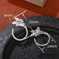 Wheat Ear Hoop Stud Earrings For Women, Korean Style Elegant Delicate Designer Fashion Earrings view 4
