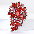 Alloy Rhinestone Medium Glass Brooch Pin For Women's Suits And Dresses view 2